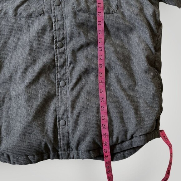 Men's Prana Button Down Showdown Shirt Charcoal Jacket XL - Picture 9 of 9
